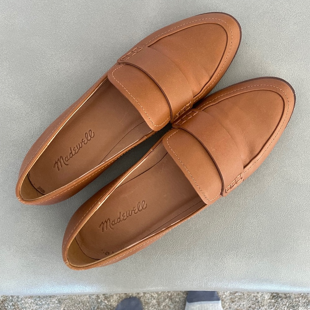 Lightly Used Madewell Leather Loafers Size 8
